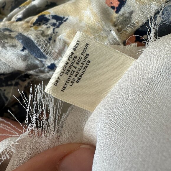 Anthropologie Moulinette Soeurs Hydrangea Petals Silk Maxi Dress Size 6 - Picture 10 of 11